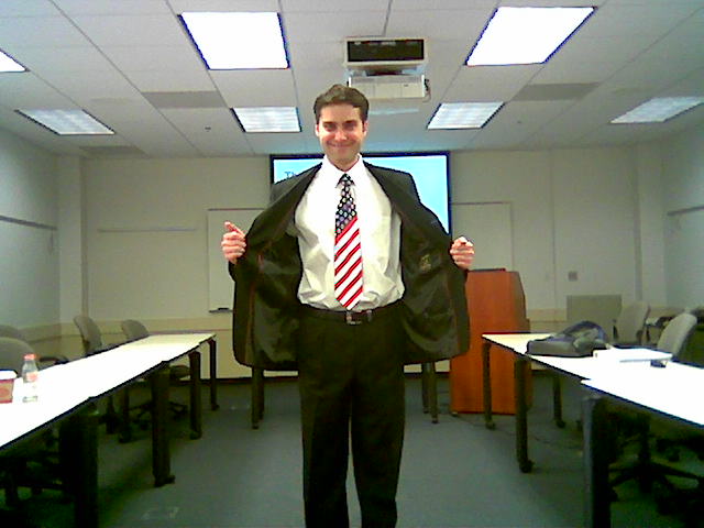 RaduCapstone For my Capstone presentation I got my "power tie" :)